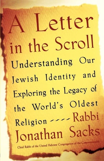 A Letter in the Scroll Sacks Rabbi Jonathan