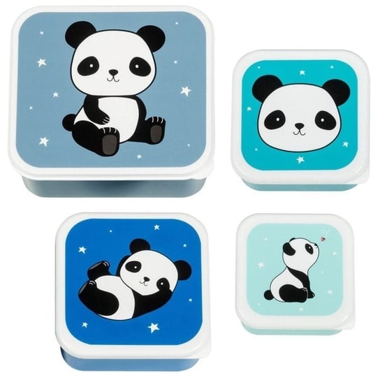 A Little Lovely Company - 4 Lunchboxy śniadaniówki Panda Inna marka