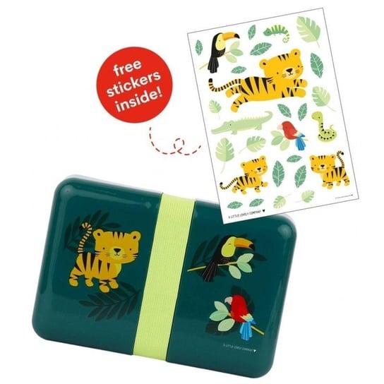 A Little Lovely Company - Śniadaniówka Lunchbox Tygrysek z naklejkami Inna marka