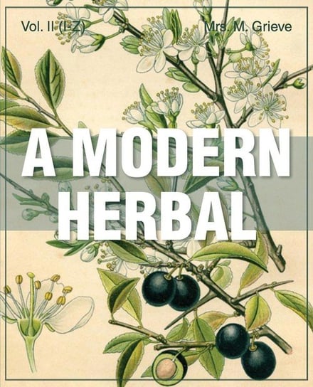 A Modern Herbal (Volume 2, I-Z and Indexes) Grieve Margaret