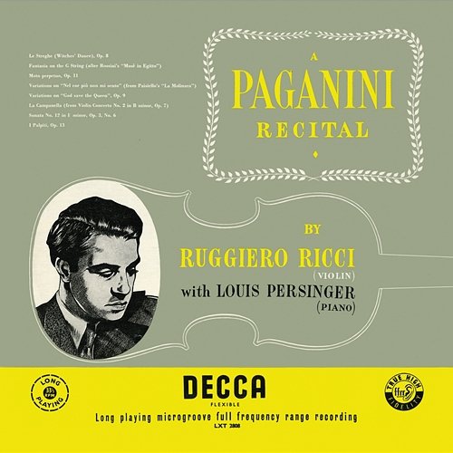 A Paganini Recital Ruggiero Ricci, Louis Persinger