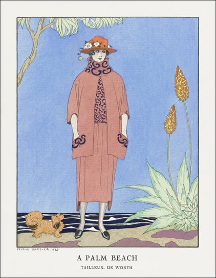 A palm beach, George Barbier - plakat 50x70 cm Galeria Plakatu