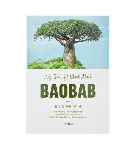 A'Pieu, My Skin-Fit, nawadniająca maseczka w płachcie Baobab Tree, 25 g A'Pieu
