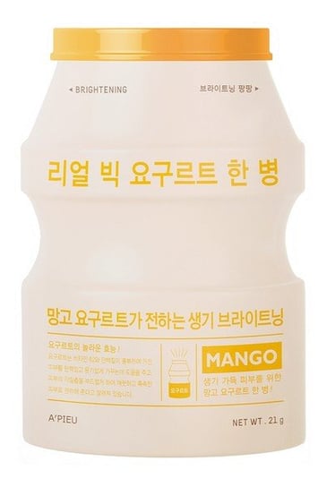 A’pieu Real Big Yogurt One-Bottle maseczka w płachcie Mango 21g A’pieu