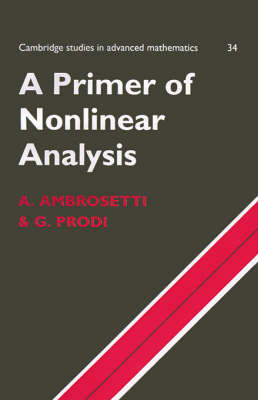 A Primer of Nonlinear Analysis Ambrosetti Antonio, Prodi Giovanni