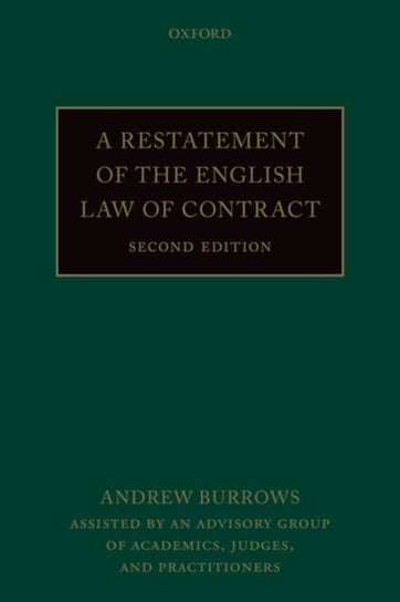 A Restatement of the English Law of Contract Andrew Burrows
