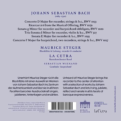 A Tribute To Bach Steger Maurice