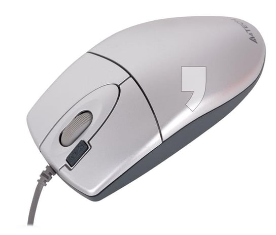 A4 Tech Mysz optyczna USB, srebrna A4Tech