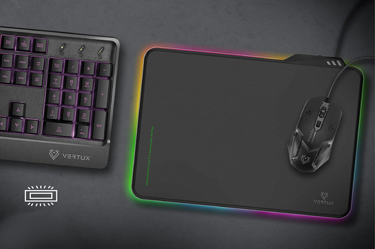 Vertux Podświetlana Podkladka pod Myszy FluxPad Gaming Wodoodporna ...