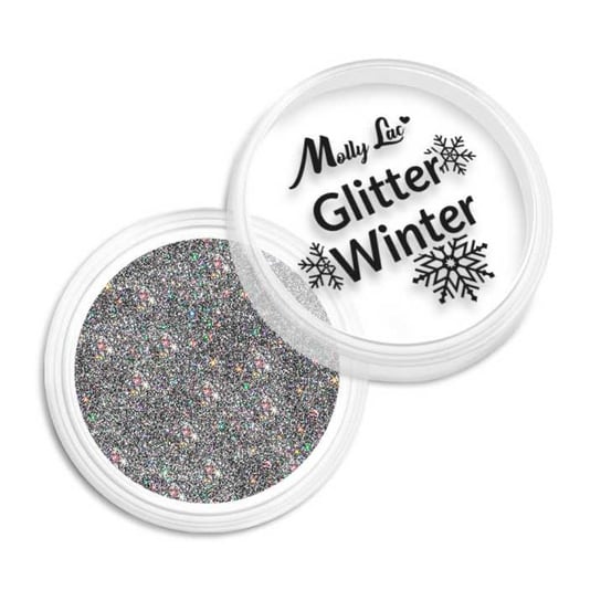 A819 MollyLac  Pyłek do paznokci Glitter Winter Nr 2  1g Molly Lac