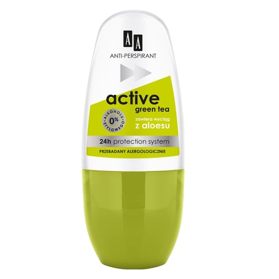 AA, Anti-Perspirant, dezodorant roll-on Active Green Tea, 50 ml AA