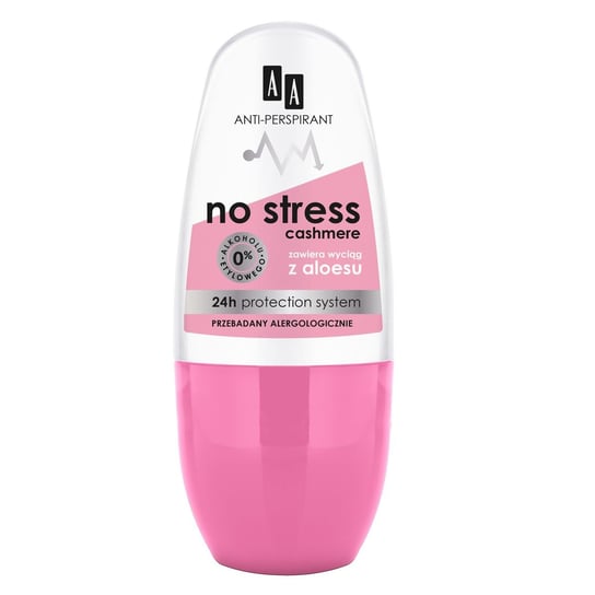 AA, Anti-Perspirant, dezodorant roll-on No Stress Cashmere, 50 ml AA