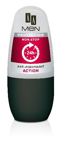 AA, Anti-Perspirant Men Protection Non Stop 24h, dezodorant roll-on Action, 50 ml AA