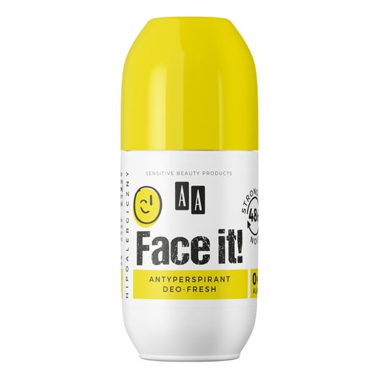 AA, Face It!, Antyperspirant roll-on, 50 ml AA