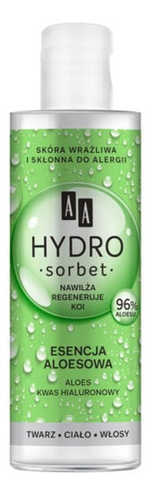 AA, Hydro Sorbet, esencja aloesowa na twarz ciało i włosy, 100 ml AA