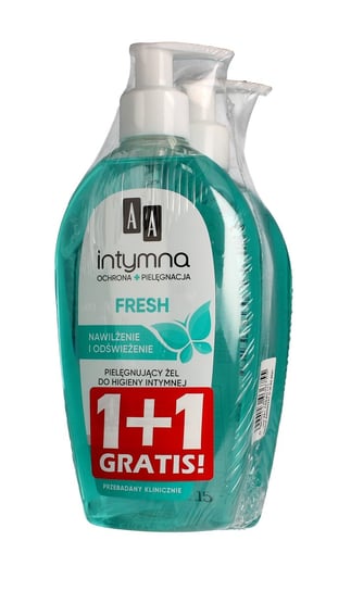 AA, Intymna, żel do higieny intymnej Fresh, 2x300 ml AA