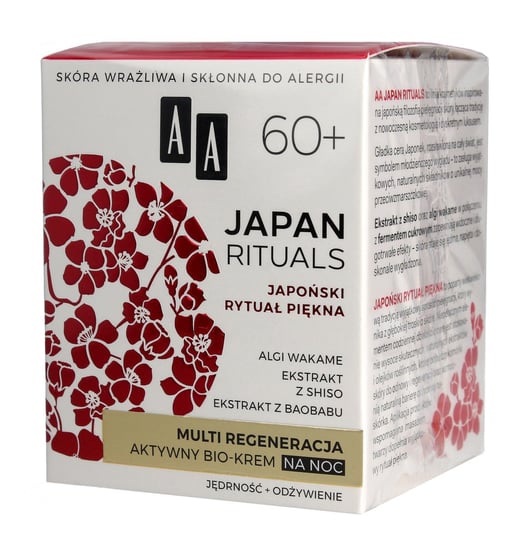 AA, Japan Rituals 60+, aktywny bio-krem na noc, 50 ml AA