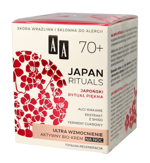 AA, Japan Rituals 70+, aktywny bio-krem na noc, 50 ml AA