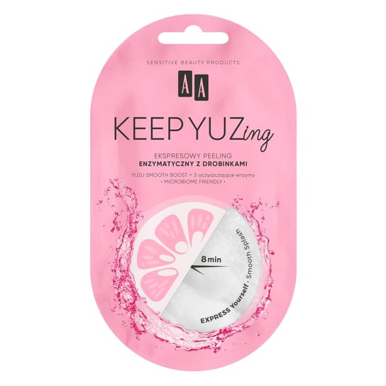 AA, Keep Yuzing, ekspresowy peeling enzymatyczny z drobinkami, 7ml AA