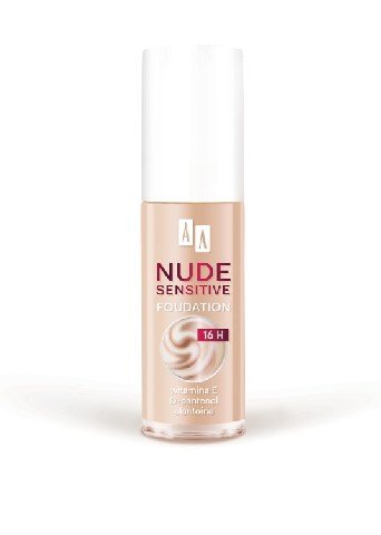 AA, Make Up Nude Sensitive, podkład nawilżająco-łagodzący 01 Cream, 30 ml AA