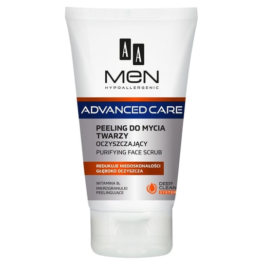 AA, Men Adventure Care, peeling do mycia twarzy, 150 ml AA
