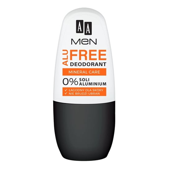 AA, Men Alu Free, dezodorant roll-on Mineral Care, 50 ml AA
