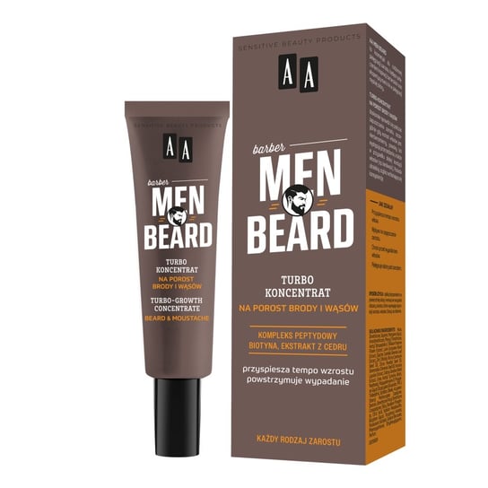 AA Men Beard, Turbo-koncentrat na porost brody i wąsów, 30ml AA