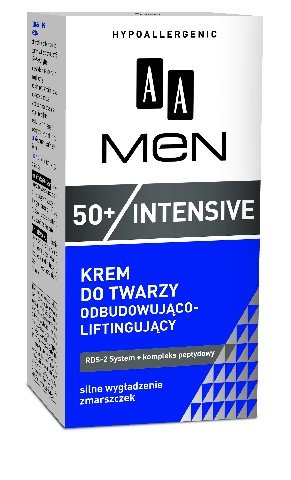 AA, Men Intensive 50+, krem do twarzy liftingujący, 50 ml AA