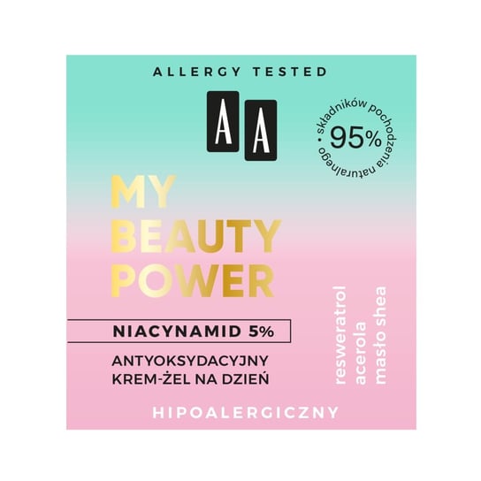 AA My Beauty Power Niacynamid 5% Antyoksydacyjny krem-żel na dzień 50ml AA