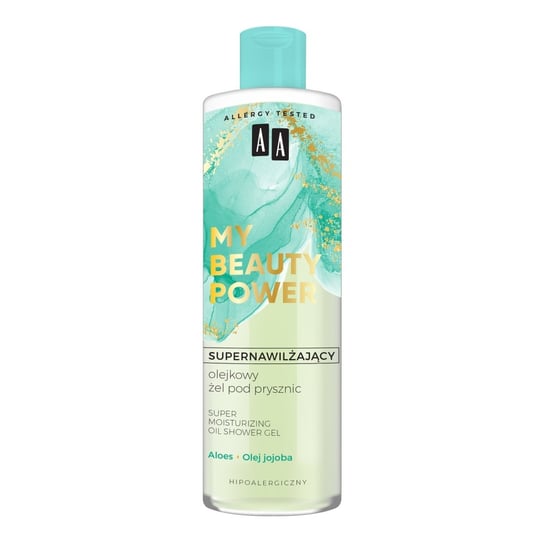 AA My Beauty Power supernawilżający olejkowy Żel pod prysznic aloes 400ml AA