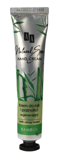 AA, Natural Spa, krem do rąk i paznokci regenerujący Bambus, 50 ml AA