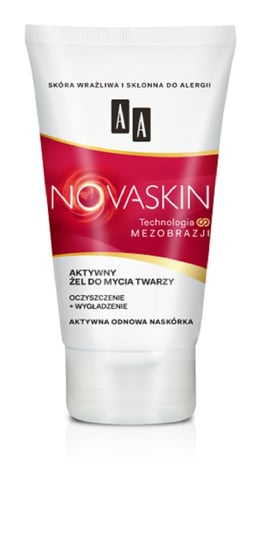 AA, Novaskin, żel do mycia twarzy wrażliwej i skłonnej do alergii, 150 ml AA