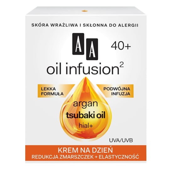 AA, Oil Infusion 40+, krem na dzień, 50 ml AA