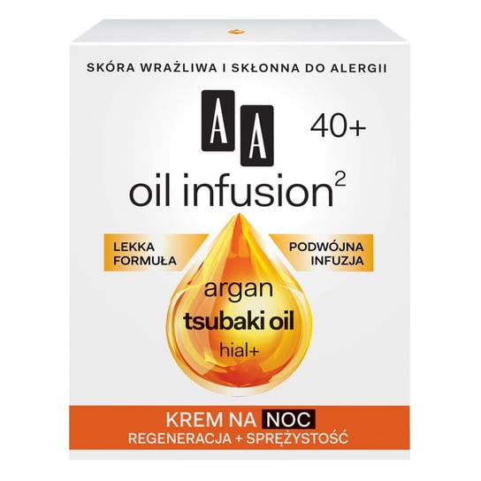 AA, Oil Infusion 40+, krem na noc, 50 ml AA