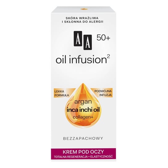 AA, Oil Infusion 50+, krem pod oczy, 15 ml AA
