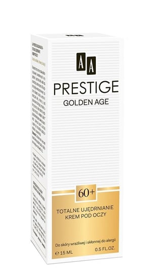 AA Prestige, Golden Age 60+, totalne ujędrnienie - krem pod oczy, 15 ml AA Prestige