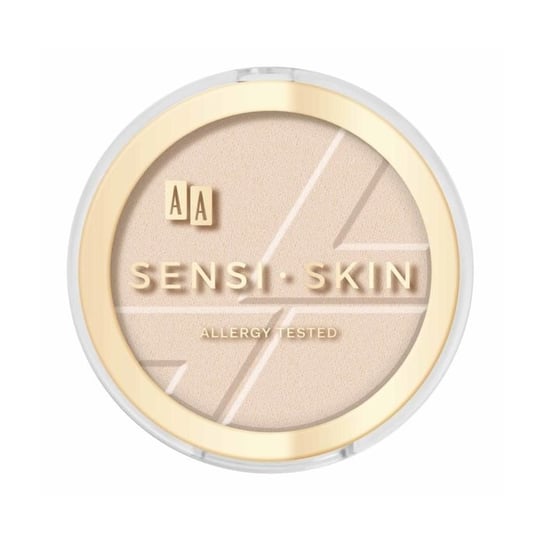 AA, Sensi Skin Mattifying Powder, matujący puder prasowany 01 Transparent, 9 g AA
