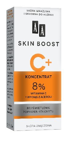 AA, Skin Boost, koncentrat z witaminą C 8%, 30 ml AA