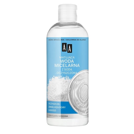 AA, Skin Food, matująca woda micelarna z sodą oczyszczoną do cery tłustej i mieszanej, 400 ml AA