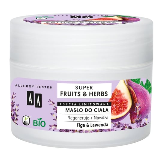 AA Super Fruits & Herbs Masło do ciała Figa & Lawenda 200ml AA