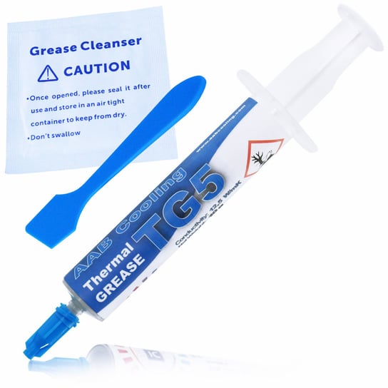 AABCOOLING THERMAL GREASE 5 - 10g - TG5 NAJLEPSZA PASTA TERMOPRZEWODZACA DO PROCESORA 12,5 W/mK CPU GPU KOMPUTER LAPTOP PC AABCOOLING