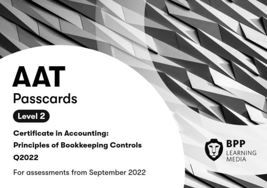 AAT Principles of Bookkeeping Controls: Passcards Opracowanie zbiorowe