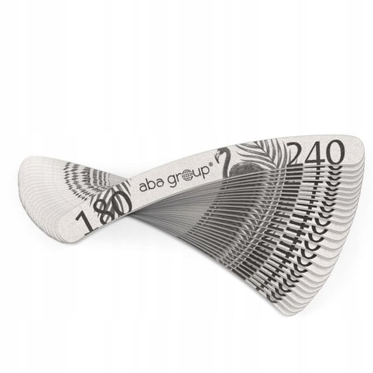 Aba Group Pilnik do Paznokci Banan 180/240 Slim Zestaw 25szt. aba group