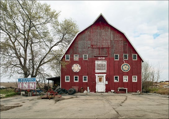 Abandoned gift shop old barn in Lincoln, Nebraska, Carol Highsmith - plakat 29,7x21 cm Galeria Plakatu