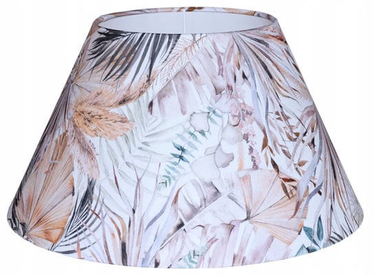 Abażur Klosz Do Lampy Stołowej STOŻEK 15/31cm E27 LIŚCIE BOHO PRIMAVERA BIAŁA KROPKA producent abażurów