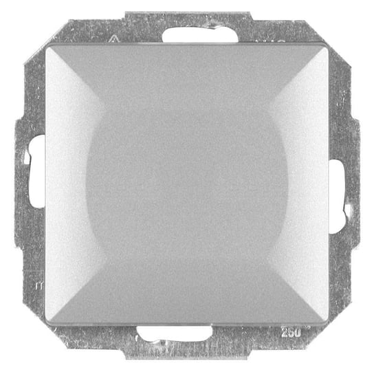 Abex Perła srebrny - łącznik jednobiegunowy z podświetleniem WP-1PS Abex