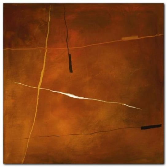 Abstract In Orange plakat obraz 30x30cm Wizard+Genius