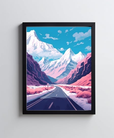 Abstrakcyjny krajobraz - 40x50 cm - Bez ramy Harmony Posters