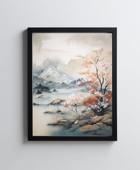 Abstrakcyjny krajobraz - 50x70 cm - Bez ramy Harmony Posters