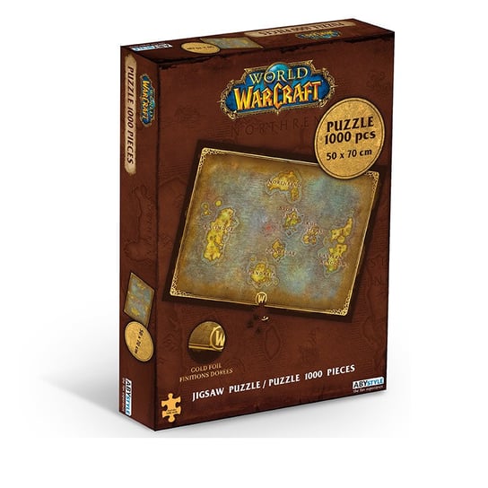 Abystyle, puzzle, World Of Warcraft Mapa Azeroths, 1000 el. ABYstyle